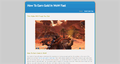 Desktop Screenshot of howtoearngoldinwowfast.weebly.com
