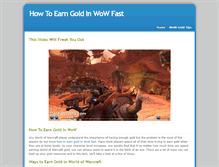 Tablet Screenshot of howtoearngoldinwowfast.weebly.com
