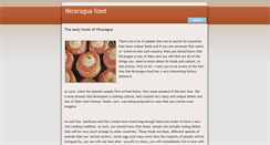Desktop Screenshot of nicaraguafood.weebly.com