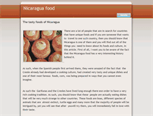 Tablet Screenshot of nicaraguafood.weebly.com