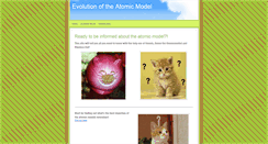 Desktop Screenshot of evolutionoftheatomicmodel.weebly.com