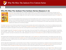 Tablet Screenshot of jacksonfiveseries.weebly.com