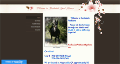 Desktop Screenshot of kaskadaharabians.weebly.com