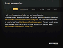 Tablet Screenshot of funawesomeinc.weebly.com