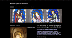 Desktop Screenshot of middleagesclilclass.weebly.com