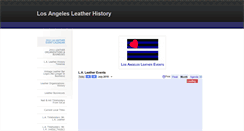Desktop Screenshot of laleatherhistory.weebly.com