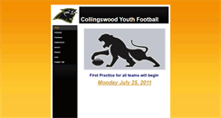 Desktop Screenshot of collsyouthfootball.weebly.com