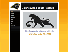 Tablet Screenshot of collsyouthfootball.weebly.com