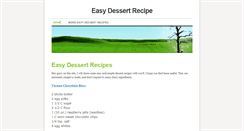 Desktop Screenshot of easydessertsrecipe.weebly.com