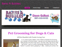 Tablet Screenshot of barksandbubbles.weebly.com