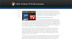Desktop Screenshot of iwanttowatchtvonmycomputer.weebly.com
