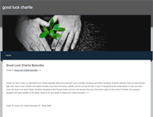 Tablet Screenshot of goodluckcharlie1.weebly.com