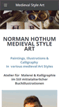 Mobile Screenshot of medievalstyleart.weebly.com