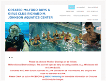 Tablet Screenshot of milfordbgclubaquatics.weebly.com