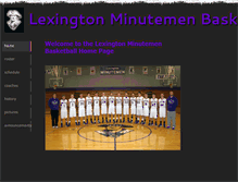 Tablet Screenshot of minutemenbasketball.weebly.com