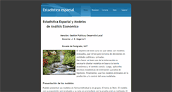 Desktop Screenshot of estadisticaespacial.weebly.com