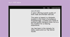 Desktop Screenshot of jaysvipsalon.weebly.com