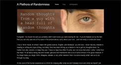 Desktop Screenshot of plethoraofrandomness.weebly.com