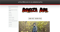 Desktop Screenshot of mirzaadil.weebly.com