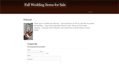 Desktop Screenshot of fallweddingitemsforsale.weebly.com