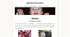 Desktop Screenshot of abortionprevention.weebly.com