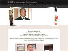 Tablet Screenshot of krmscholarshipfoundation.weebly.com