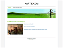 Tablet Screenshot of kartikvashishta.weebly.com