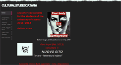 Desktop Screenshot of culturalstudiescatania.weebly.com