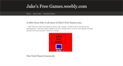 Desktop Screenshot of jakesfreegames.weebly.com