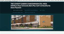 Desktop Screenshot of coventcondomanila.weebly.com