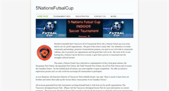 Desktop Screenshot of fivenationsfutsalcup.weebly.com