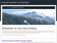 Tablet Screenshot of livingwithdiabetesdaily.weebly.com