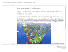 Tablet Screenshot of freeminecraftgiftcodegenerator.weebly.com