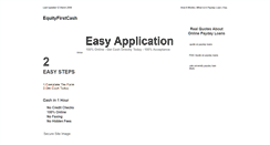 Desktop Screenshot of equityfirstcash.weebly.com