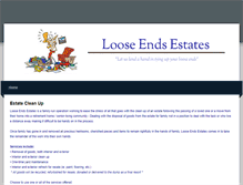 Tablet Screenshot of looseendsestates.weebly.com