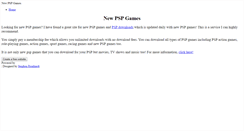 Desktop Screenshot of newpspgames.weebly.com