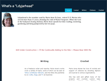 Tablet Screenshot of ldyjarhead.weebly.com