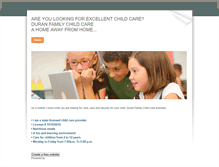 Tablet Screenshot of duranfamilychildcare.weebly.com