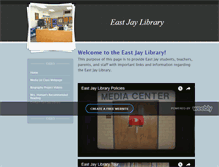 Tablet Screenshot of eastjaylibrary.weebly.com