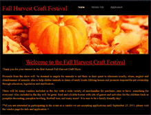 Tablet Screenshot of fallharvestcraftshow.weebly.com
