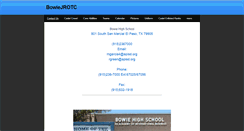Desktop Screenshot of bowiehighschooljrotc.weebly.com