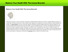 Tablet Screenshot of irenewbracelet.weebly.com