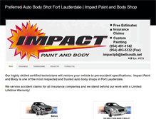 Tablet Screenshot of impactpaintandbody.weebly.com