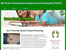 Tablet Screenshot of ecocarpetcleaning.weebly.com