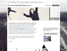Tablet Screenshot of elanorwebberprojects.weebly.com
