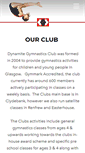 Mobile Screenshot of dynamitegymnastics.weebly.com