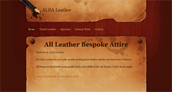 Desktop Screenshot of albaleather.weebly.com