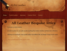Tablet Screenshot of albaleather.weebly.com
