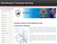 Tablet Screenshot of keuskupantanjungkarang.weebly.com