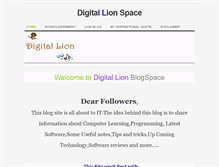Tablet Screenshot of digitallion.weebly.com